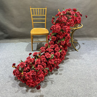 Bestseller Seiden-Rosen Künstliche Blumen Tischläufer & Bogen für Hochzeit & Weihnachtsfeier Tischdekoration - Langlebig 3-5 Jahre