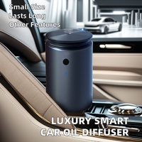 Diffuseur d'arômes intelligent mini portable en métal de luxe avec logo personnalisé, diffuseur d'huiles essentielles sans eau, type C/à piles, pour voiture