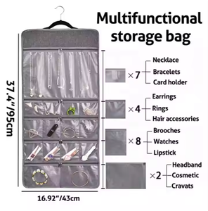 Hot Selling Competitive Price PVC Jewelry Glasses Sundries Storage Travel Hanging <b>Bags</b> for Sale - Product Image 4
