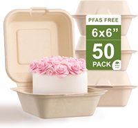 Boîte à lunch en bagasse biodégradable jetable Boîte à lunch alimentaire en bagasse de canne à sucre Boîte à clapet personnalisée