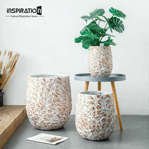 屋外セメントプランターコンクリートアンティーク花陶器大西洋スタイルガーデン - Product Image 2