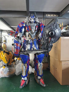 Nouveau Style adulte bleu Led lumières <span class=keywords><strong>Robot</strong></span> Costume événement fête accessoires danse Performance Costumes Cosplay Costumes avec Microphone - Product Image 2