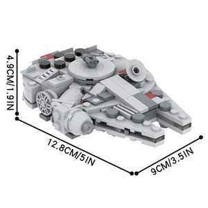 MOC2125 Space Wars Mini Halcón Milenario 284 piezas ladrillos ciencia ficción guerra interestelar película leguoguo juegos para niños Juguetes - Product Image 2
