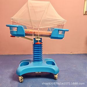 Cama para cochecito de bebé con ruedas, material ABS, patrón de dibujos animados para el cuidado infantil, 890x520x824mm - Product Image 4