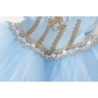 Robe de ballet pour enfants, robe de performance haut de gamme personnalisée Giselle Clara Gopelia avec pompons