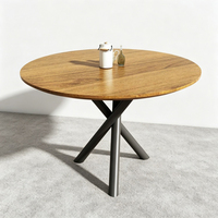 Table à manger triangulaire moderne en acier au carbone sur mesure avec pieds de table, support et cadre de table basse/bureau