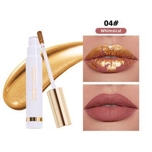 OEM Private Label 24K <span class=keywords><strong>Gold</strong></span> <span class=keywords><strong>Peel</strong></span> <span class=keywords><strong>Off</strong></span> Lip Stain <span class=keywords><strong>Masque</strong></span> Brillant à lèvres imperméable et durable Logo personnalisé Rouge à lèvres - Product Image 2