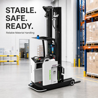 Chariot élévateur électrique AGV HULKMAN pour entrepôt avec batterie LiFePO4 et système de charge automatique pour centre logistique moderne