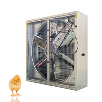 Grand ventilateur d'extraction de ventilation industrielle de 36 42 48 54 pouces Ventilateur d'extraction de volaille Type Push Pull avec obturateur
