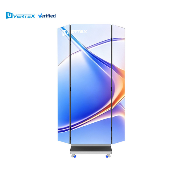 Indoor GOB/COB Foldable Digital Sign 640*1920 /1280*1920 Tri- Fold LED Poster Display Advertising Screen