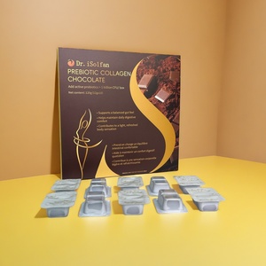 <span class=keywords><strong>Dr</strong></span>. Isolfan Cacaoboter 2026 Klein Hoogwaardig Goedkoop Zwarte Snack Private Label Prebiotische Peptide Collageen Chocolade voor Mannen - Product Image 1