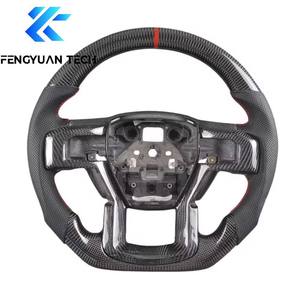 Cuir en fibre de carbone pour volant de <span class=keywords><strong>Range</strong></span> <span class=keywords><strong>Rover</strong></span> <span class=keywords><strong>Velar</strong></span> Sport, ajustement universel, sans airbag, 2018 2019 2020 2021 2022 - Product Image 5