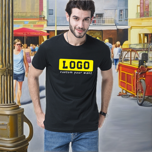 Camiseta de Hombre 100% Algodón 150 g/m² con Logotipo Personalizado, Tallas Grandes, MOQ de 2 Piezas, Diseño en Blanco, Tela Jersey - Product Image 3