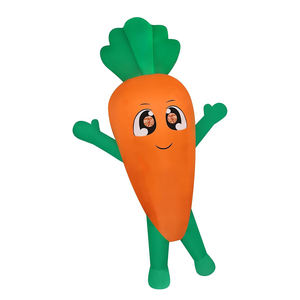 Costume gonflable de cosplay de Pâques pour adulte, carotte orange, vêtements de cosplay amusants en forme de légume, déguisement pour jeu de rôle de Pâques - Product Image 2