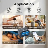 Interrupteur mural intelligent Bilihondim Matter Over Thread, interrupteur sans fil 1 canal, garantie 1 an, compatible avec Alexa et Google Home