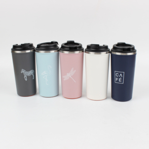 <span class=keywords><strong>Tazza</strong></span> da viaggio in acciaio inox da 350ML carina <span class=keywords><strong>tazza</strong></span> portatile riutilizzabile per auto con coperchi regalo personalizzato per gli amici - Product Image 6