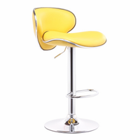Tabouret de bar rotatif, pied en métal, chaise de comptoir haut, mobile, pour restaurant, cuisine, 2 pièces