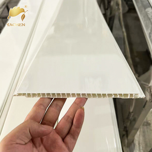 Panel de Techo de <span class=keywords><strong>PVC</strong></span> Económico, Paneles de <span class=keywords><strong>PVC</strong></span> Modernos con Aspecto de Madera Impermeables para Techo - Product Image 4