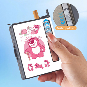 Étui à cigarettes automatique 2-en-1 <span class=keywords><strong>personnalisable</strong></span> et écologique avec briquet coupe-vent, design classique carré à surface brillante - Product Image 3