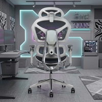 Nouvelle Chaise de Bureau Exécutive en Aluminium Ultra Ergonomique, Inclinable, Pivotante, en Maille, pour Gaming et Travail sur Ordinateur