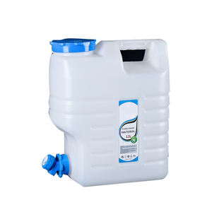 Cubo de almacenamiento de agua cuadrado para acampar al aire libre de 12L con grifo Cubo para beber portátil para el hogar de gran capacidad - Product Image 1