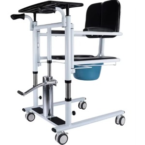 Hot Sale Manual Patient Transfer Chair Lifting Chair with Commode for Handicapped Elderly Paralyzed Disabled People - Product Image 5