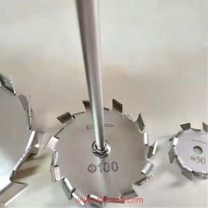 Diámetro 100mm Diámetro interior 8mm Material <span class=keywords><strong>de</strong></span> alta viscosidad Uso Acero inoxidable 304 Disco <span class=keywords><strong>de</strong></span> dispersión agitador tipo diente <span class=keywords><strong>de</strong></span> sierra - Product Image 3