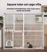 Cage pour chat en fer multicouche de luxe sur mesure 142*54*100cm, design simple, montage facile, écologique, livraison rapide