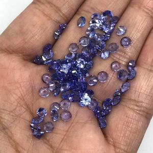 Tanzanita azul violeta de alta calidad al por mayor de 2 mm a 6 mm para la fabricación de joyas, tanzanita natural de corte redondo, piedra preciosa suelta - Product Image 4