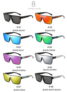 Gafas de Sol Deportivas Polarizadas de una Pieza con Diseño de Templo, Venta al por Mayor, Gafas de Sol de Moda con Protección UV400 para Hombre - Product Image 5