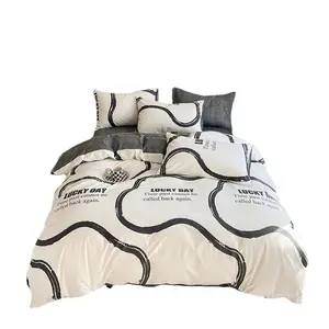 wholesale designer comforter queen and king size bed sheet with comforter bedding set