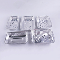 Plateau de cuisson en aluminium, pour faire des aliments à emporter, 100 pièces, plaque pour le barbecue