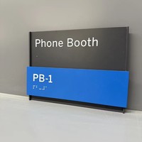 Plaques de porte braille personnalisées Carrey Sign ADA avec LED, étanches, pour toilettes, signalisation extérieure pour hôtels, indication directionnelle pour personnes handicapées