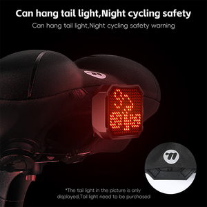 Pour WEST BIKING housse de selle de vélo haute élastique coussin de vélo respirant avec fonction étanche support de feu arrière de Style Simple - Product Image 5
