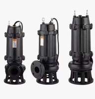 Pompe submersible pour eaux usées en acier inoxydable IP68 WQ, haute efficacité, grand débit, anti-colmatage, pompe à broyeur verticale pour le traitement des eaux usées