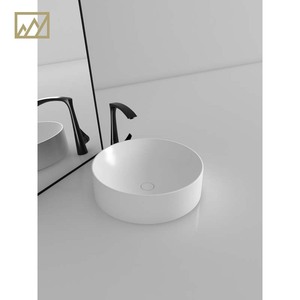 Lavabo da <span class=keywords><strong>bagno</strong></span> rotondo a vasca sottile in quarzo KINGS-WING all'ingrosso - Product Image 5