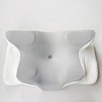 Oreiller cervical ergonomique en mousse à mémoire de forme, contour papillon, à récupération lente, soutien orthopédique du cou, respirant, matelassé, moderne