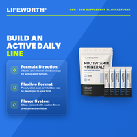 LIFEWORTH Multivitamines et Minéraux en Poudre Quotidienne en Sachet – Formule Active pour Adultes avec Vitamines C et D pour le Soutien Énergétique – Marque Blanche