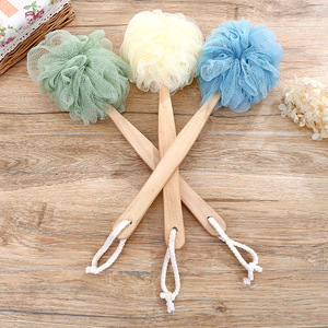 Esponja de baño de lufa de ducha para limpieza corporal, color azul, 50g 5 pulgadas, empaquetada en bolsa de plástico - Product Image 3