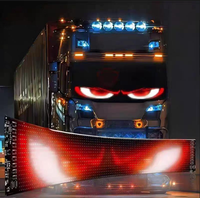 Pantalla LED Flexible Programable por APP para Autos, Modelo 1632 1664 2064 1696, Luces Ojos de Demonio, Animación de Texto e Imágenes para Autos y Camiones