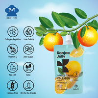 Gelée Douce Saine Keto Vegan Fruit Squeeze Pouch Boisson Collagène Peptides Konjac Gelée