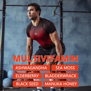 Meilleures ventes Améliorer le système immunitaire et digestif Supplément d'ashwagandha et d'algues marines pour hommes Capsules multivitaminées - Product Image 4