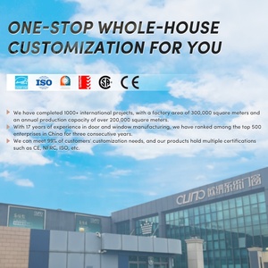 Cửa và cửa sổ hợp kim nhôm OUNA, cửa nhôm hiện đại cho ngoại thất, cửa patio, cửa trượt ngoài trời thương mại, chịu lực cao - Product Image 3