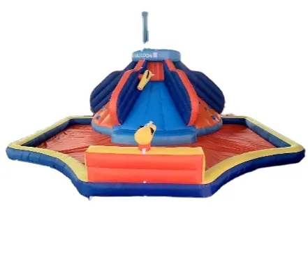 Parque de diversões inflável comercial, castelo de salto, mini escorregador, casa de salto inflável e escorregadores secos para uso em festas
