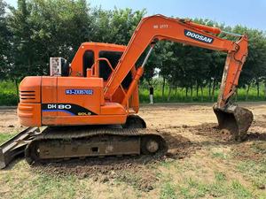 Excavatrice d'occasion coréenne Doosan DH80 avec moteur Yanmar et tuyau de brise-roche, homologuée CE - Product Image 4