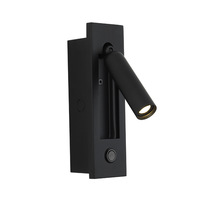 Foco de luz LED de fondo ajustable, 3W, 6W, 3000K, luces de lectura montadas en la pared