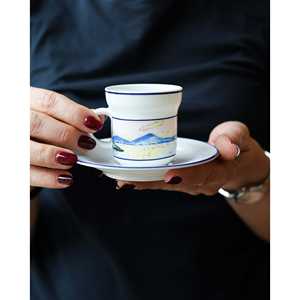 Juego de 6 Tazas de Café de Porcelana Richard Ginori Fauve, Capacidad de 250 ml y 600 ml, Certificación BSCI, Juego de Tazas de Té en Caja Original para Hoteles - Product Image 5