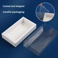 Boîte à tiroir pliable en papier kraft gaufré personnalisé avec couvercle transparent pour les produits de soin de la peau, les chaussettes, les petits cadeaux - Emballage cadeau artisanal de luxe