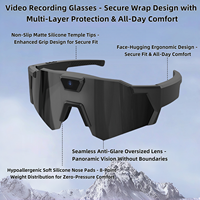 Lunettes de soleil intelligentes avec caméra, synchronisation mobile, prévisualisation en direct et partage social instantané, capture photo haute résolution 12MP