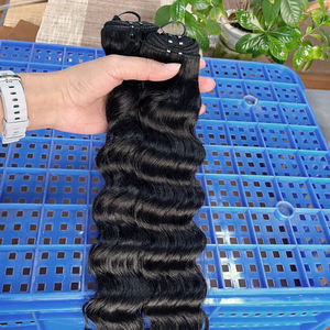 Paquetes de Cabello Humano Ondulado Profundo al por Mayor, 16, 18, 20 Pulgadas, Paquetes de Cabello Rizado Profundo, Grado 12A, Cabello Virgen Brasileño 100% Sin Procesar - Product Image 2